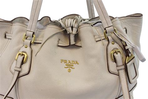 white prada milano purse weaved on top|Prada Milano purse brown leather.